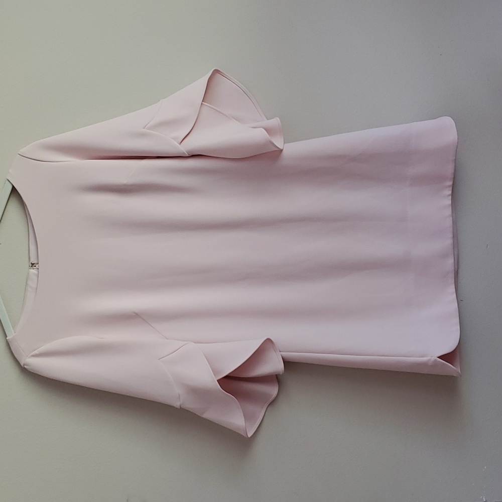 VINCE CAMUTO Tulip Sleeve Mini Dress Light Pink Dressy Or Casual Look, Small